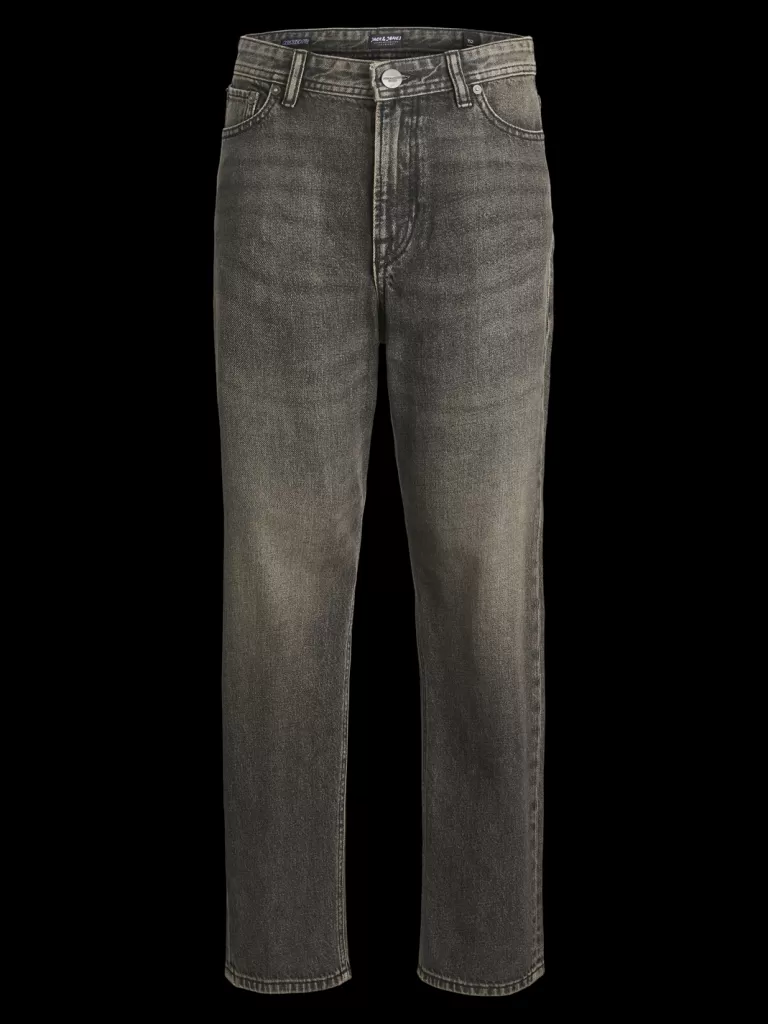 JACK & JONES Jeansy^JJICHRIS JJORIGINAL MF 045 SN JNR Jeansy o swobodnym kroju Junior Szary