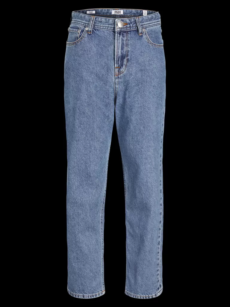 JACK & JONES Jeansy^JJICHRIS JJORIGINAL SQ 735 JNR Jeansy o swobodnym kroju Junior Niebieski