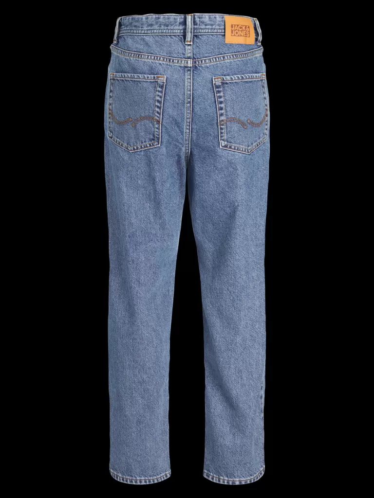 JACK & JONES Jeansy^JJICHRIS JJORIGINAL SQ 735 JNR Jeansy o swobodnym kroju Junior Niebieski