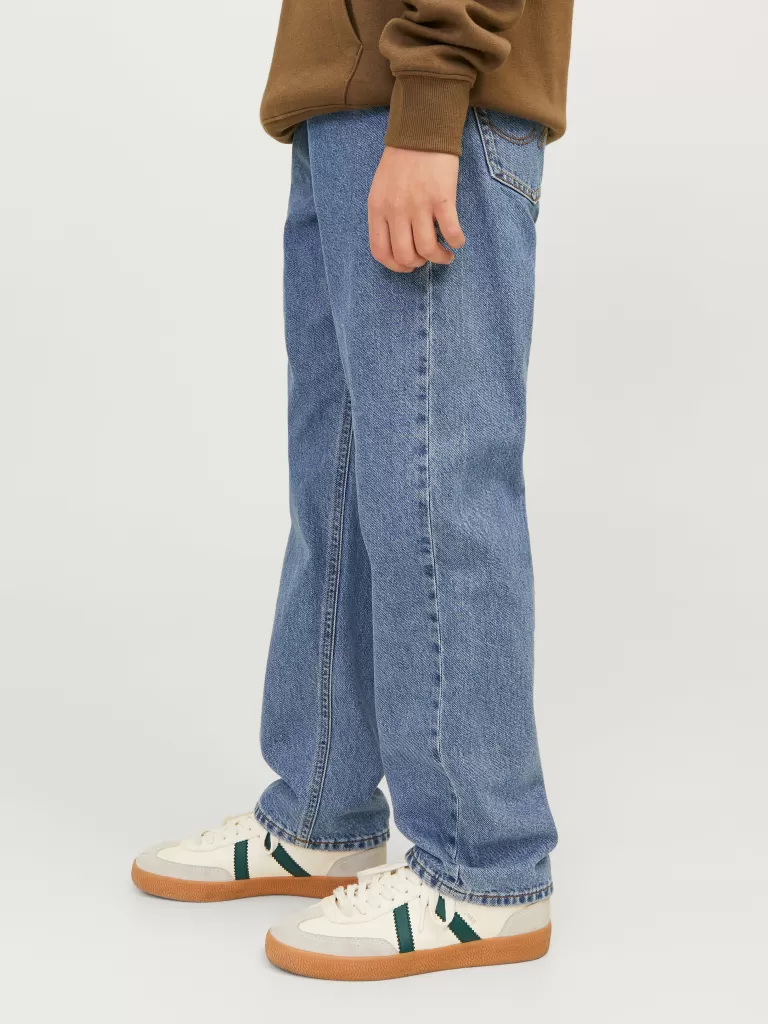 JACK & JONES Jeansy^JJICHRIS JJORIGINAL SQ 735 JNR Jeansy o swobodnym kroju Junior Niebieski
