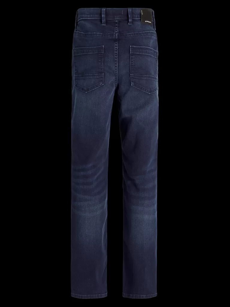 JACK & JONES Jeansy^JJICLARK JJLEON SQ 018 BF LN MNI Krój regularny Mini Niebieski