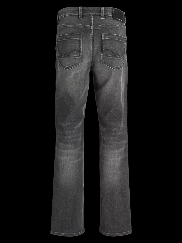 JACK & JONES Jeansy^JJICLARK JJLEON SQ 020 BF LN MNI Krój regularny Mini Szary