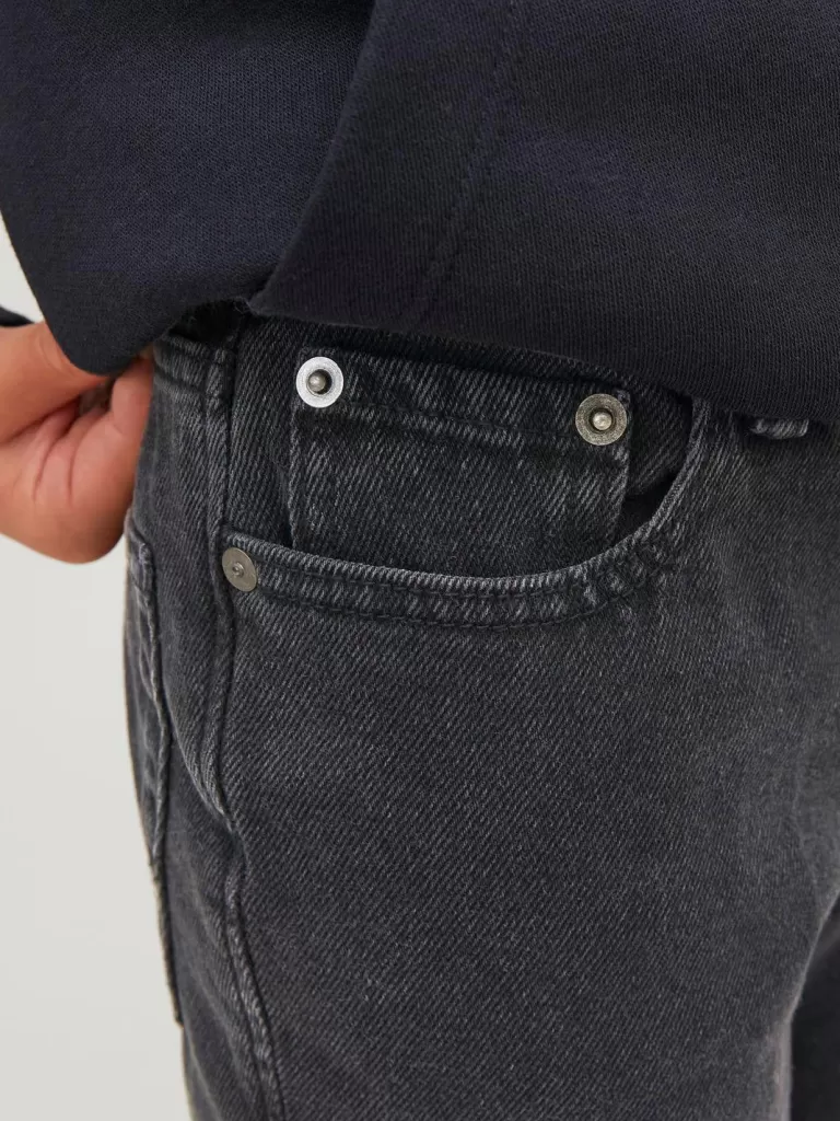 JACK & JONES Jeansy^JJICLARK JJORIGINAL AKM 912 NOOS JNR Krój regularny Junior Czarny