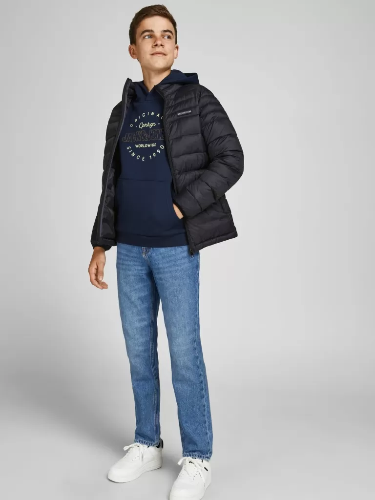 JACK & JONES Bestsellery | Jeansy^JJICLARK JJORIGINAL AKM 023 NOOS JNR Krój regularny Junior Niebieski