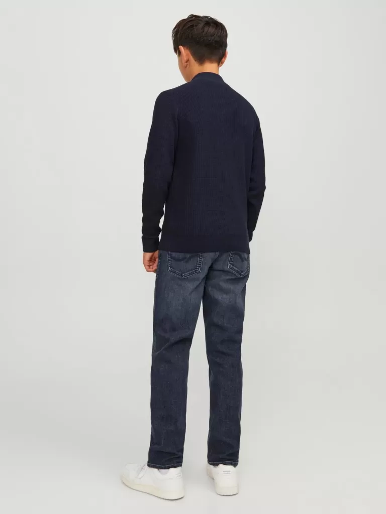 JACK & JONES Jeansy | Wyprzedaż^JJICLARK JJORIGINAL SQ 274 JNR Krój regularny Junior Niebieski