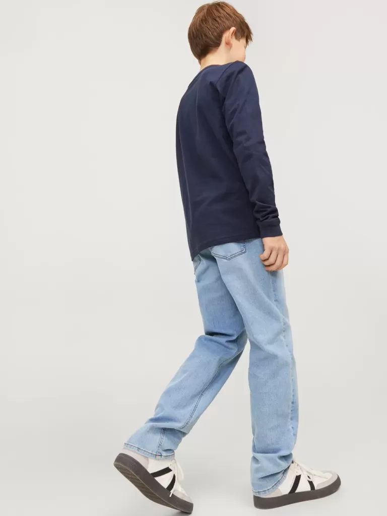 JACK & JONES Jeansy^JJICLARK JJORIGINAL SQ 702 NOOS JNR Krój regularny Junior Niebieski