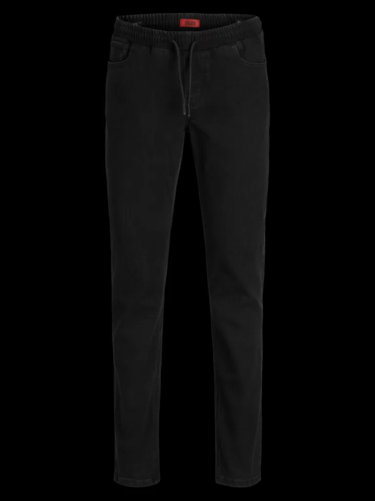 JACK & JONES Jeansy^JJIGLENN JJELASTICATED AKM 996 NOOS MNI Jeansy o kroju slim fit Mini Czarny