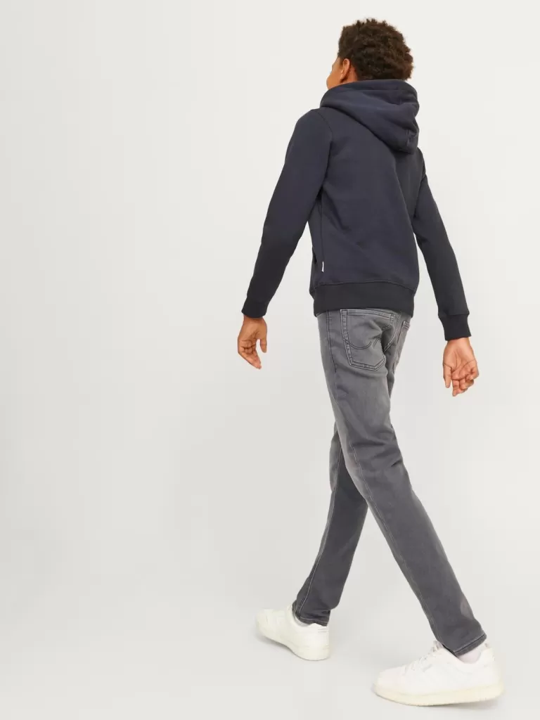 JACK & JONES Jeansy^JJIGLENN JJORIGINAL SQ 998 I.K NOOS JNR Jeansy o kroju slim fit Junior Szary