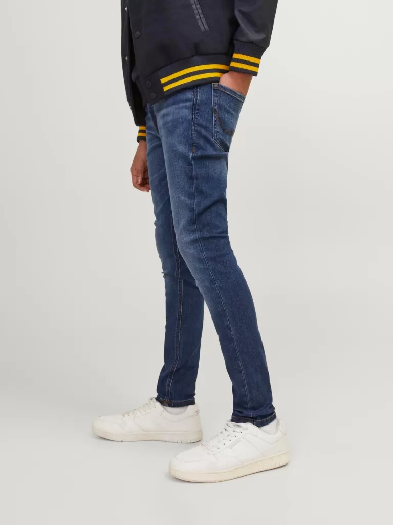 JACK & JONES Jeansy^JJILIAM JJORIGINAL AM 871 NOOS JNR Jeansy o kroju skinny Junior Niebieski