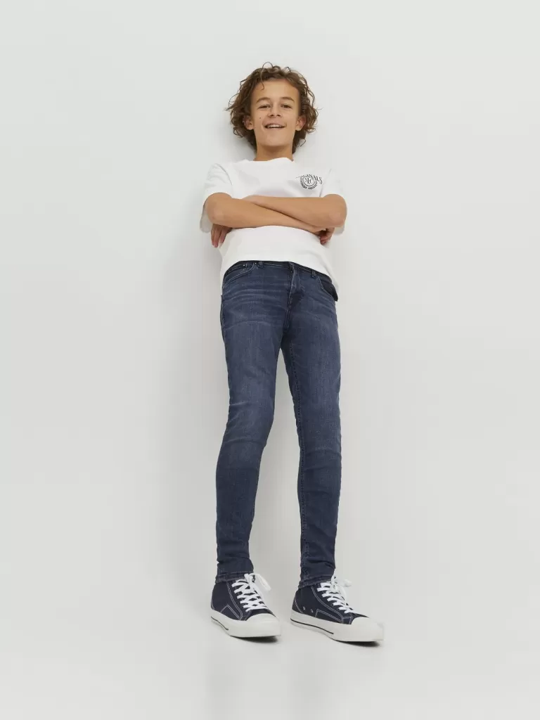 JACK & JONES Jeansy | Wyprzedaż^JJILIAM JJORIGINAL AM 812 NOOS JNR Jeansy o kroju skinny Junior Niebieski