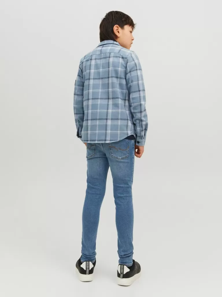 JACK & JONES Jeansy^JJILIAM JJORIGINAL MF 302 JNR Jeansy o kroju skinny Junior Niebieski