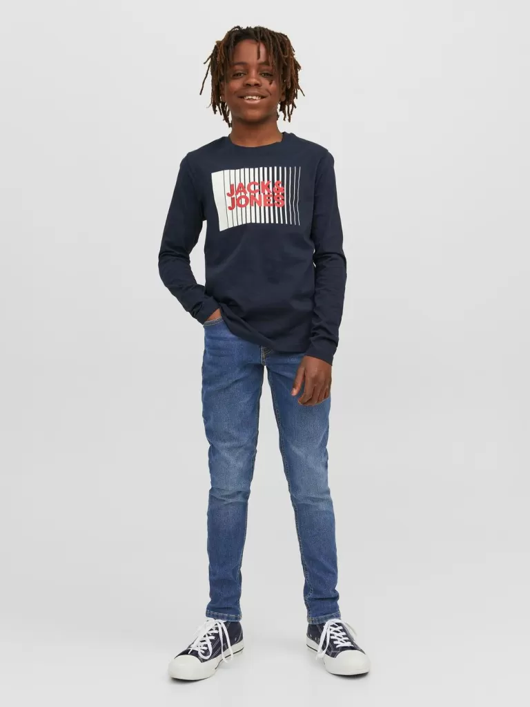 JACK & JONES Bestsellery | Jeansy^JJILIAM JJORIGINAL MF 070 NOOS JNR Jeansy o kroju skinny Junior Niebieski