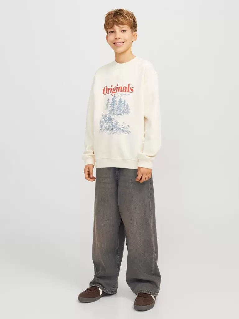 JACK & JONES Bestsellery | Jeansy^JJIRON JJORIGINAL MF 326 LN JNR Jeansy o kroju baggy Junior Czarny