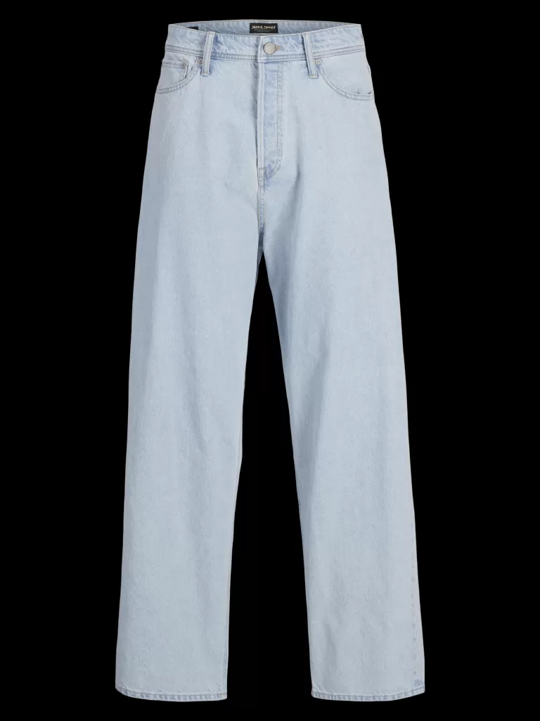 JACK & JONES Jeansy^JJIRON JJORIGINAL SQ 738 LN JNR Jeansy o kroju baggy Junior Niebieski