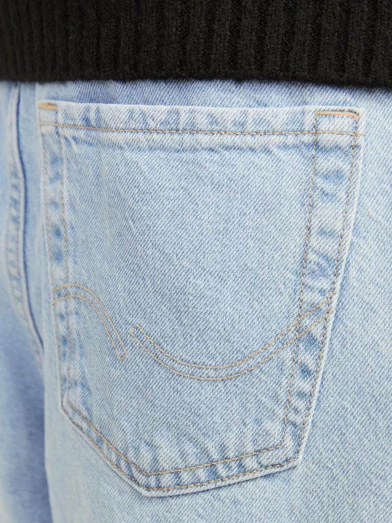 JACK & JONES Jeansy^JJIRON JJORIGINAL SQ 738 LN JNR Jeansy o kroju baggy Junior Niebieski
