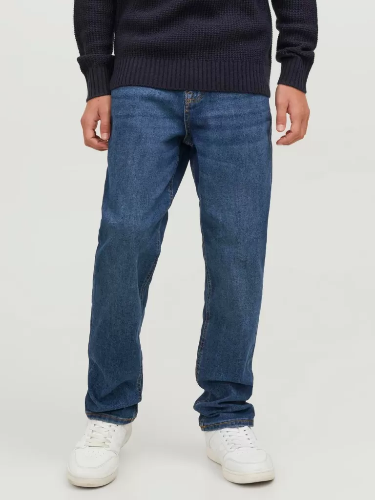 JACK & JONES Jeansy | Wyprzedaż^JJIWHCLARK JJIORIGINAL SQ 435 JNR Krój regularny Junior Niebieski