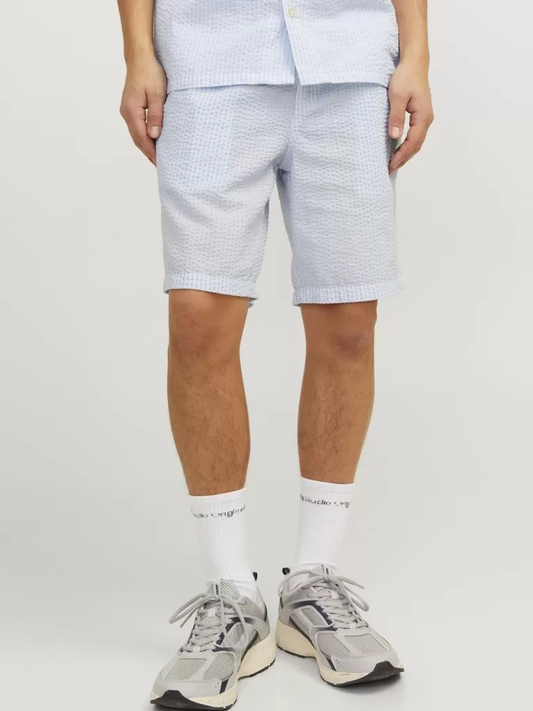 JACK & JONES Krótkie Spodenki^Jogger Fit Szorty Niebieski