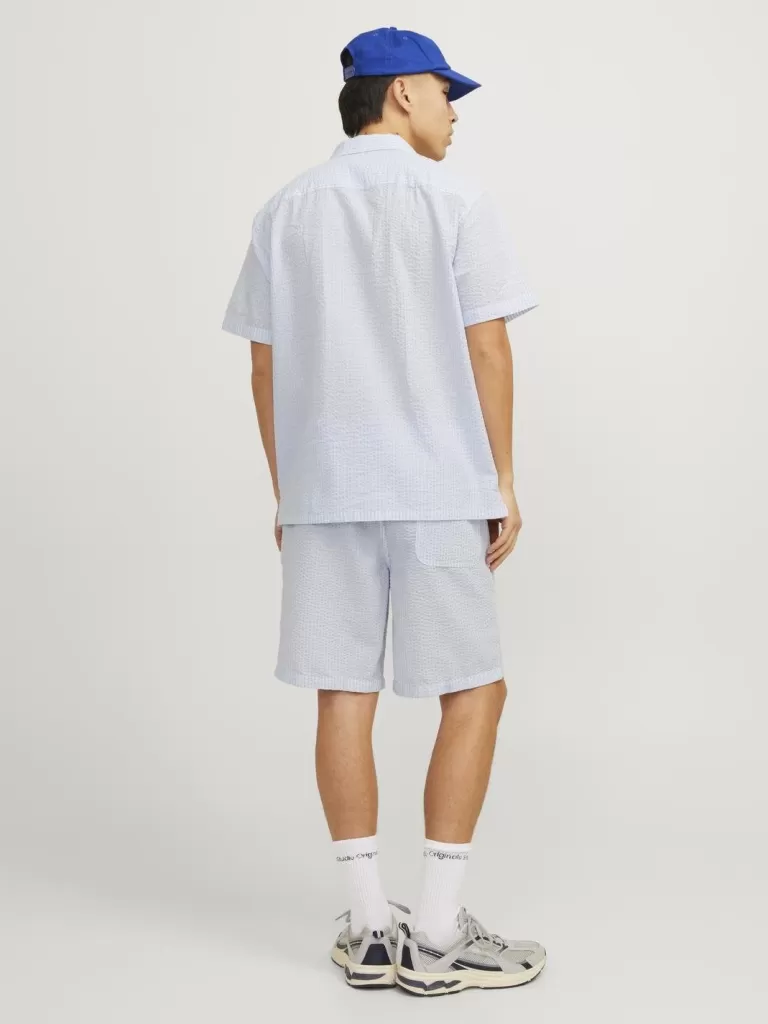 JACK & JONES Krótkie Spodenki^Jogger Fit Szorty Niebieski