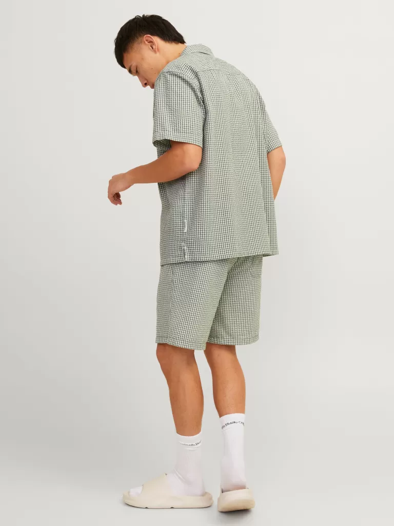 JACK & JONES Krótkie Spodenki^Jogger Fit Szorty Zielony