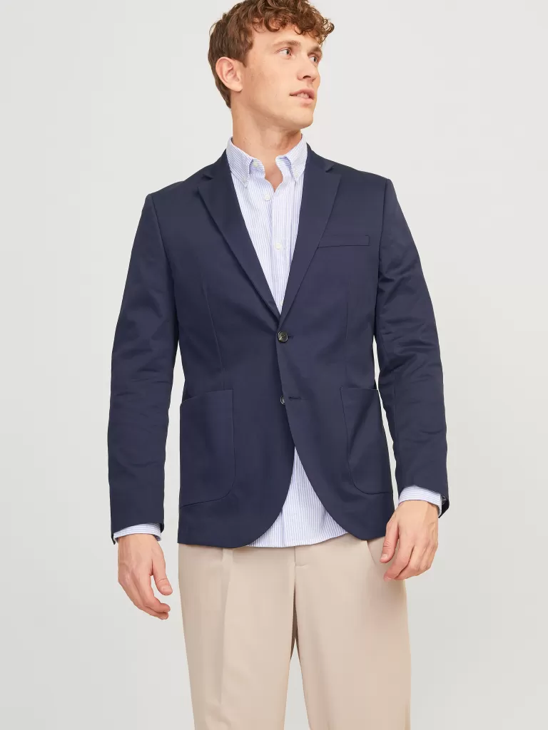 JACK & JONES Garnitury^JPRAUSTIN Krój slim Marynarka Niebieski