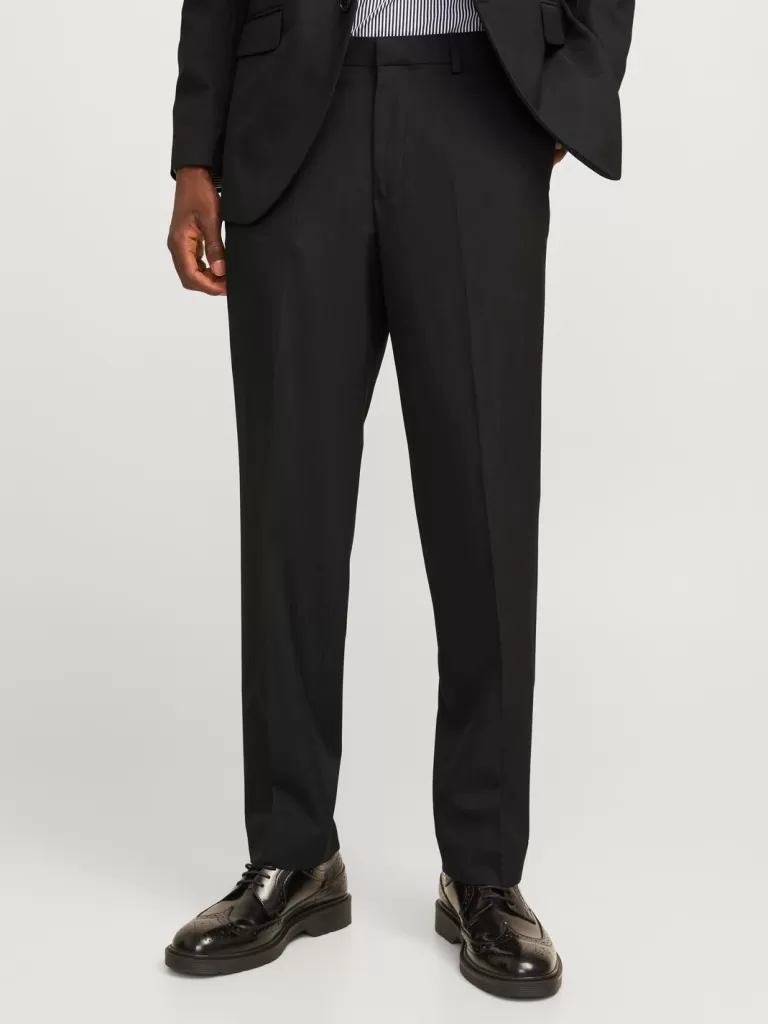 JACK & JONES Garnitury^JPRBUSHWICK Krój regularny Eleganckie spodnie Szary