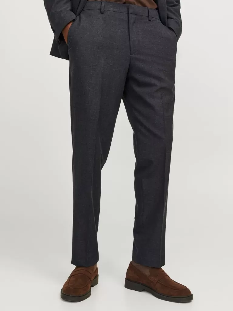 JACK & JONES Garnitury^JPRBUSHWICK Krój regularny Eleganckie spodnie Szary