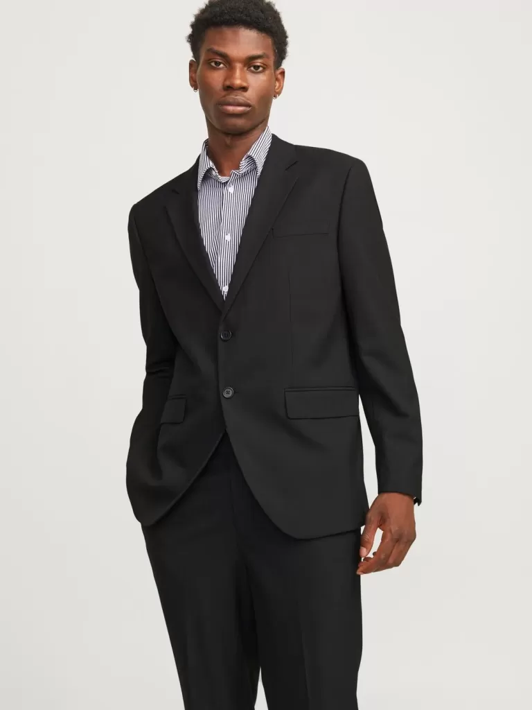 JACK & JONES Garnitury^JPRBUSHWICK Krój regularny Marynarka Czarny