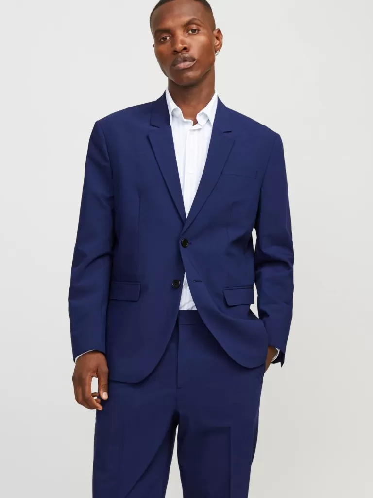 JACK & JONES Garnitury^JPRBUSHWICK Krój regularny Marynarka Niebieski