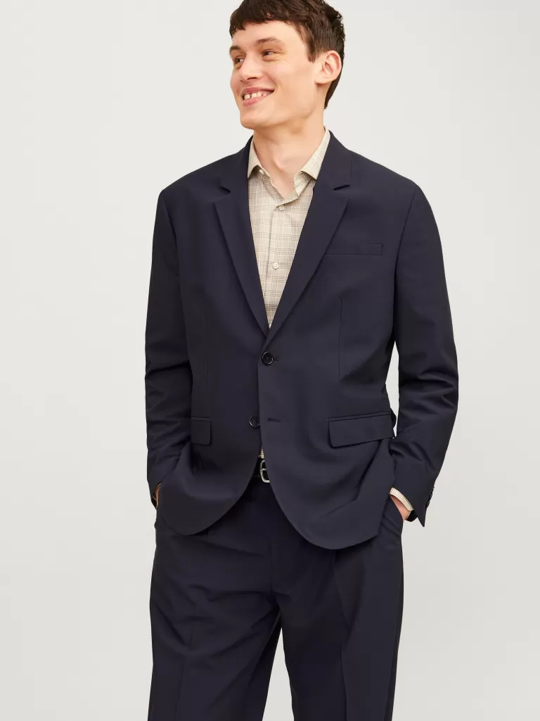 JACK & JONES Garnitury^JPRBUSHWICK Krój regularny Marynarka Niebieski