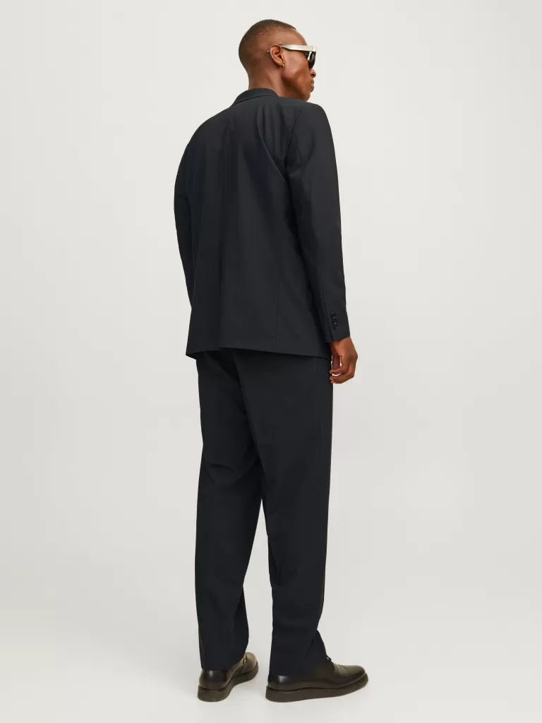 JACK & JONES Garnitury^JPRBUSHWICK Krój swobodny Eleganckie spodnie Czarny