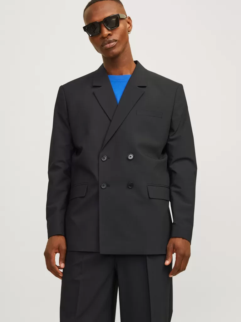 JACK & JONES Garnitury^JPRBUSHWICK Krój swobodny Marynarka Czarny
