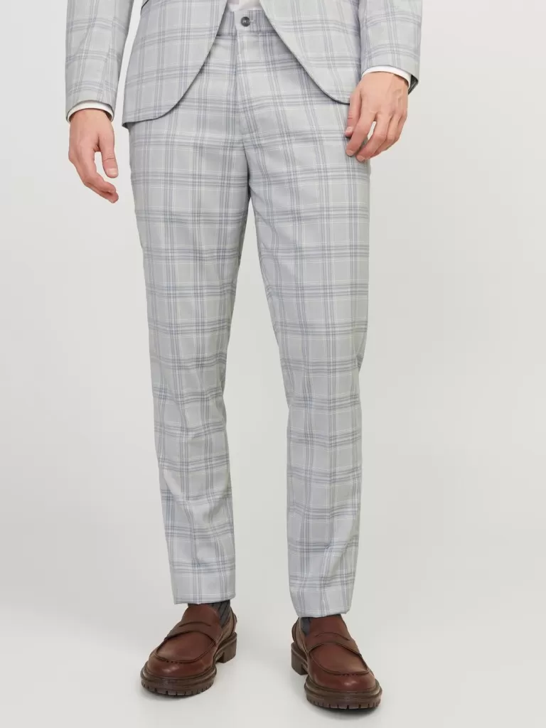 JACK & JONES Garnitury^JPRFRANCO Krój slim Eleganckie spodnie Szary