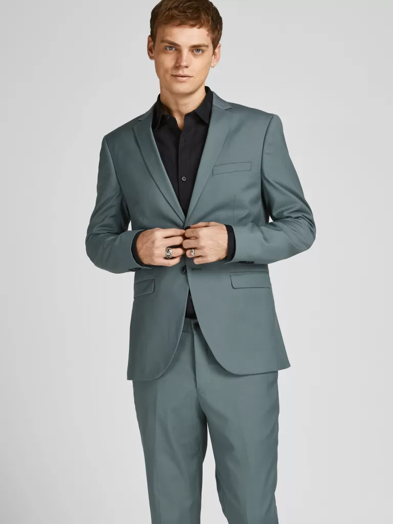 JACK & JONES Garnitury^JPRFRANCO Krój super slim Garnitur Zielony