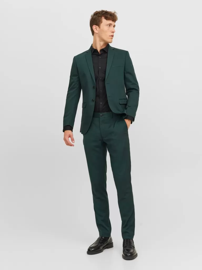 JACK & JONES Garnitury^JPRFRANCO Krój super slim Garnitur Zielony