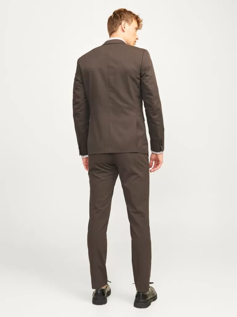 JACK & JONES Garnitury^JPRFRANCO Krój super slim Garnitur Brązowy