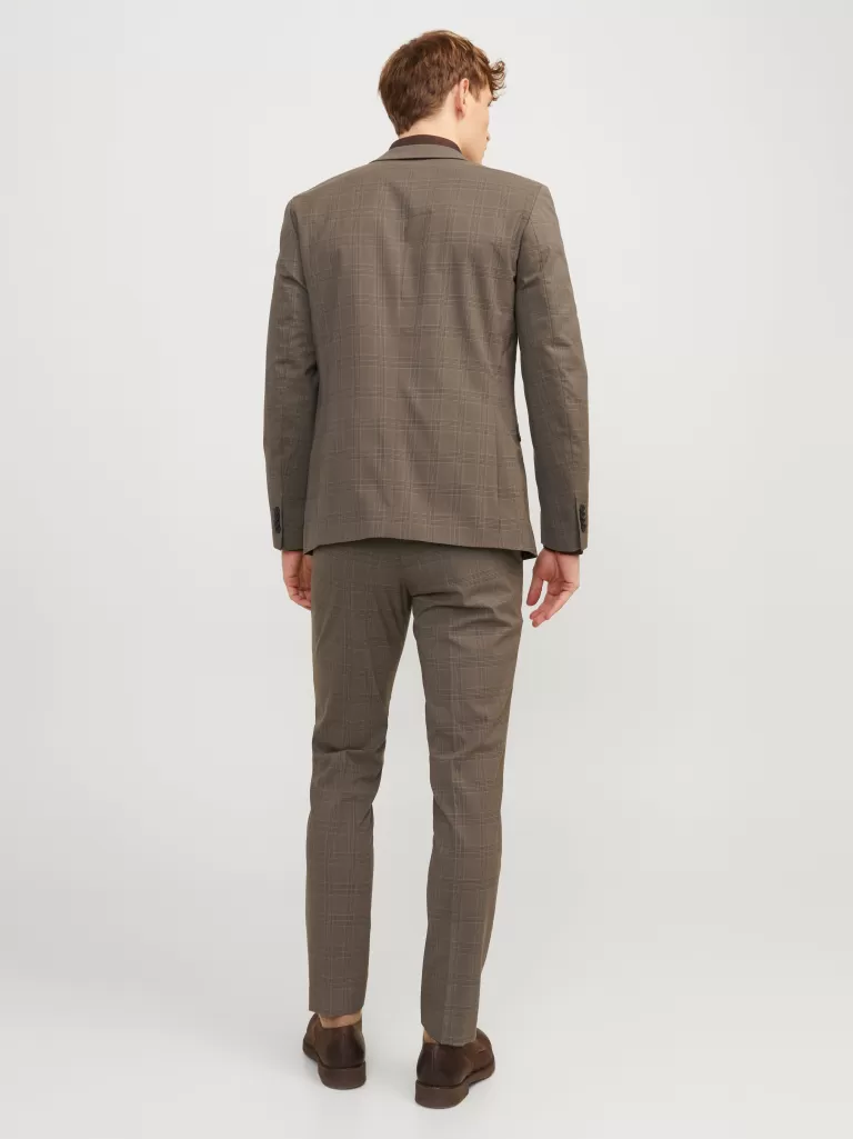 JACK & JONES Garnitury^JPRFRANCO Krój super slim Garnitur Brązowy