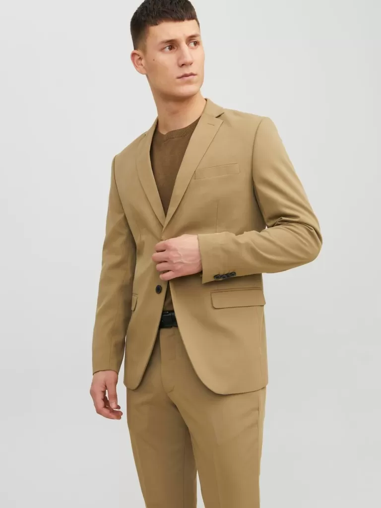 JACK & JONES Garnitury^JPRFRANCO Krój super slim Marynarka Beżowy