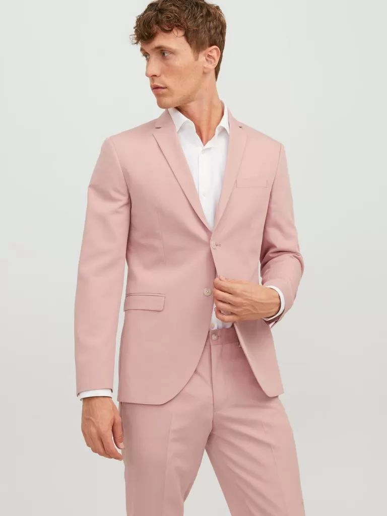JACK & JONES Garnitury^JPRFRANCO Krój super slim Marynarka Róży
