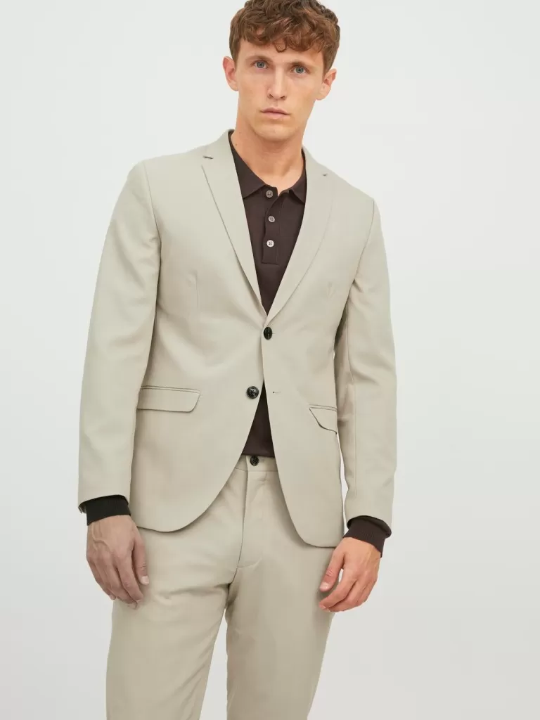 JACK & JONES Garnitury^JPRFRANCO Krój super slim Marynarka Beżowy