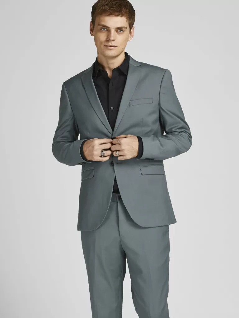 JACK & JONES Garnitury^JPRFRANCO Krój super slim Marynarka Zielony