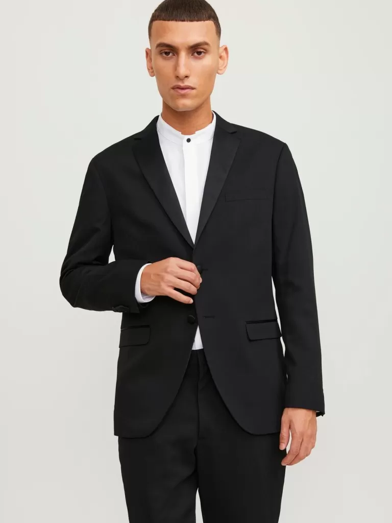 JACK & JONES Garnitury^JPRFRANCO Krój super slim Marynarka Czarny