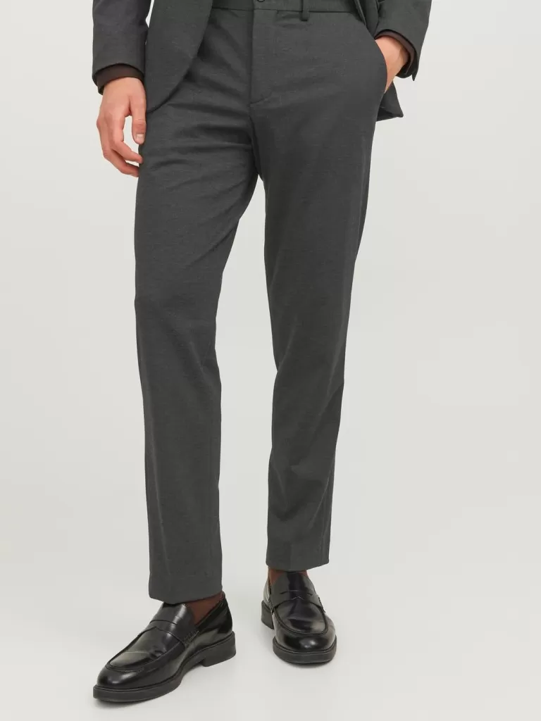 JACK & JONES Garnitury^JPRJONES Krój slim Eleganckie spodnie Szary