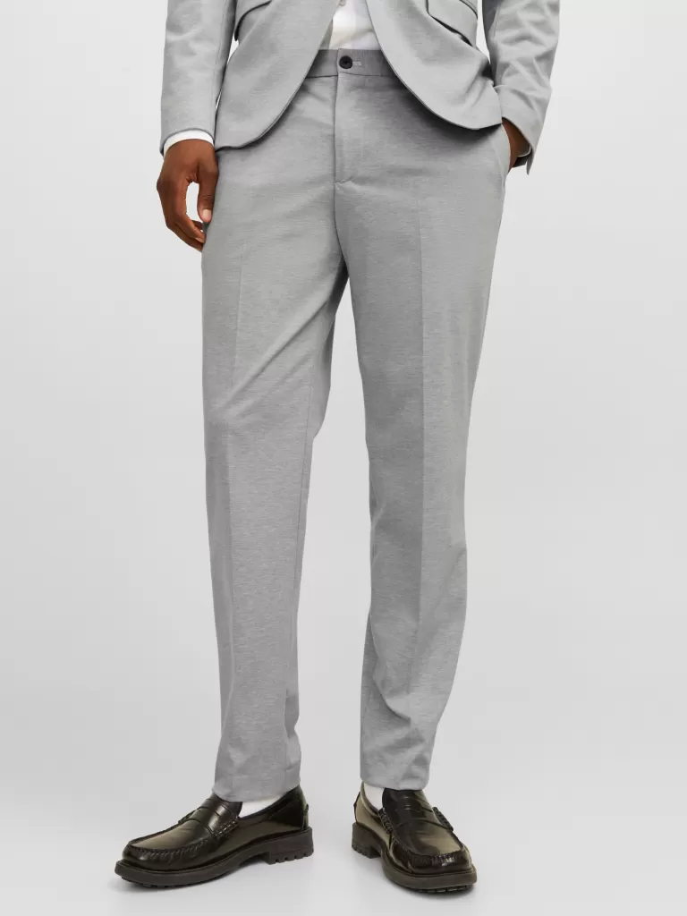 JACK & JONES Garnitury^JPRJONES Krój slim Eleganckie spodnie Szary