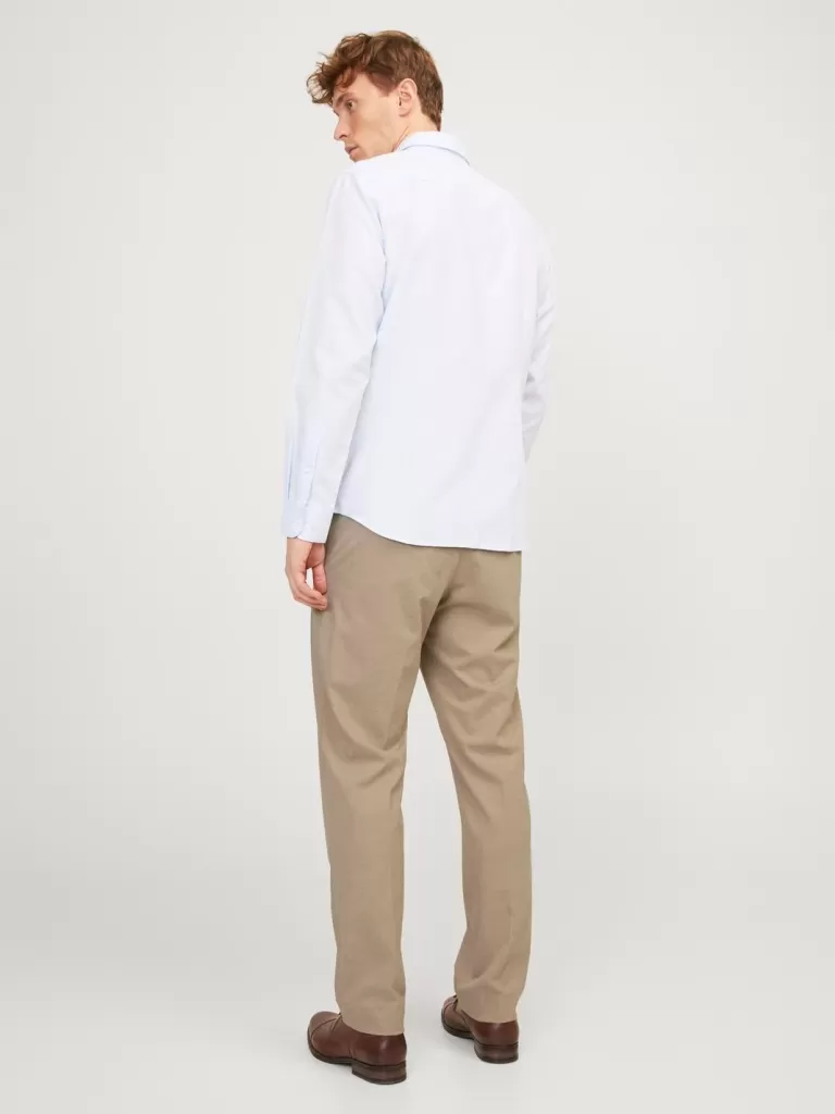 JACK & JONES Garnitury^JPRJONES Krój slim Eleganckie spodnie Beżowy
