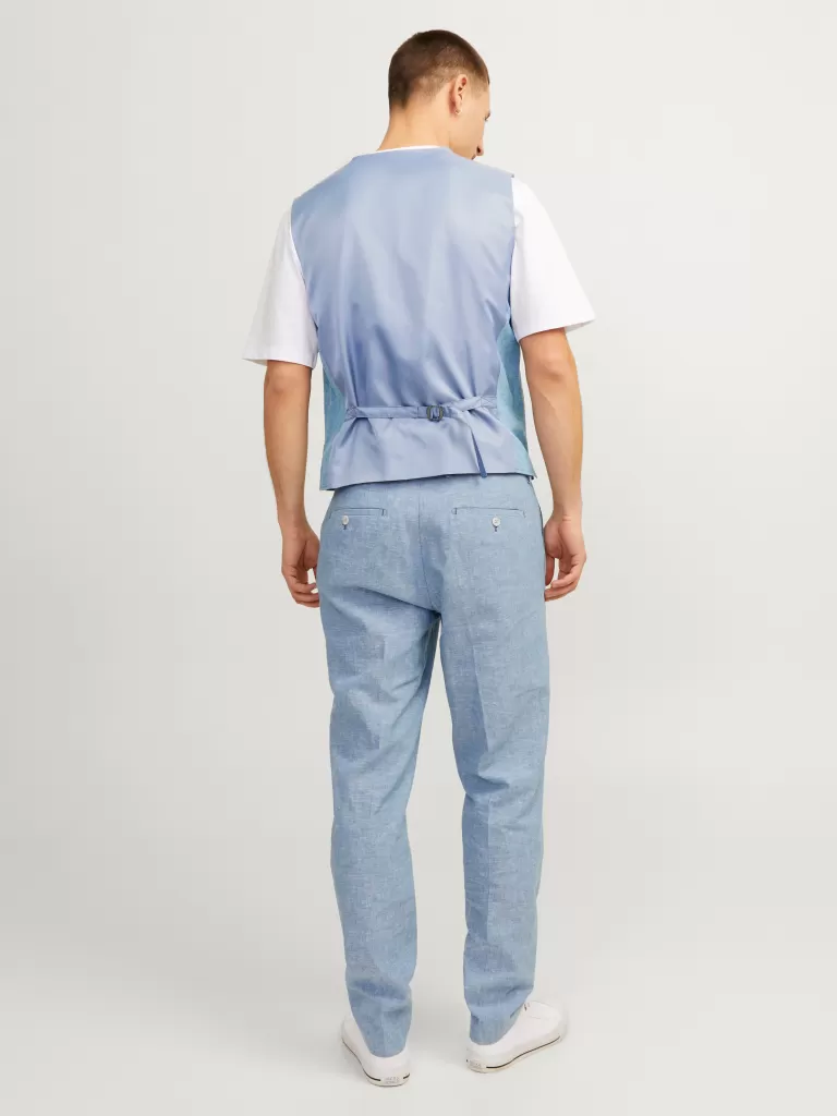 JACK & JONES Garnitury^JPRRIVIERA Krój regularny Elegancka kamizelka Niebieski
