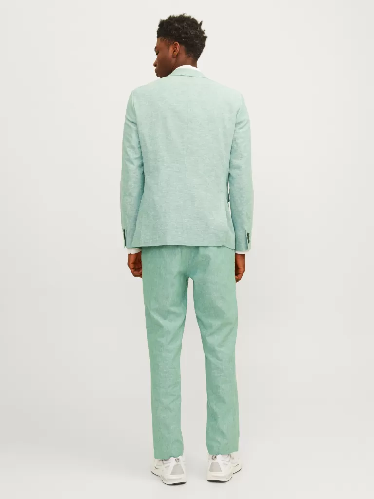 JACK & JONES Garnitury^JPRRIVIERA Krój slim Eleganckie spodnie Zielony
