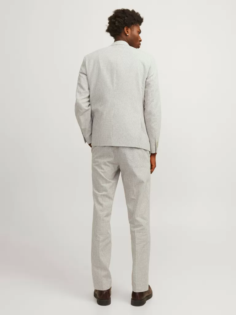 JACK & JONES Garnitury^JPRRIVIERA Krój slim Eleganckie spodnie Beżowy
