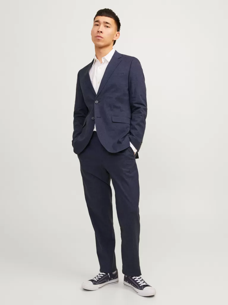 JACK & JONES Garnitury^JPRRIVIERA Krój slim Garnitur Niebieski