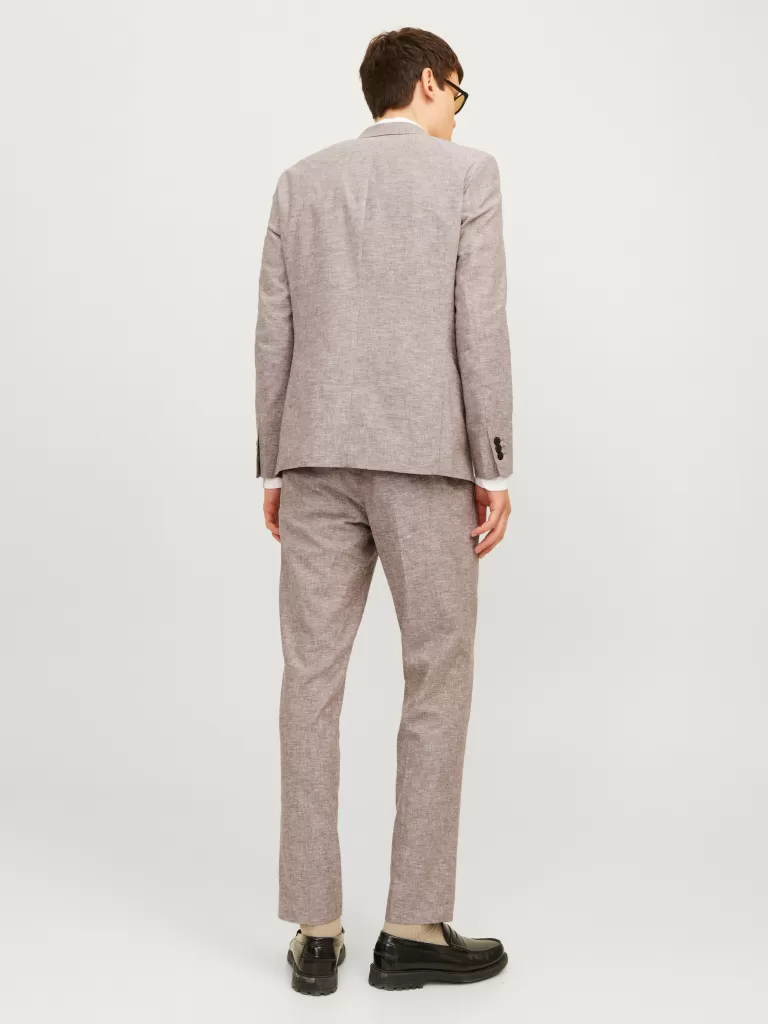 JACK & JONES Garnitury^JPRRIVIERA Krój slim Garnitur Brązowy