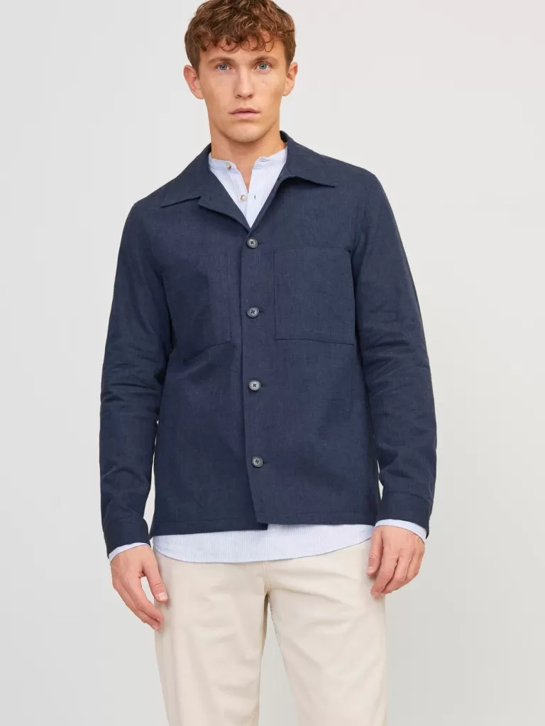 JACK & JONES Garnitury^JPRRIVIERA Krój slim Marynarka Niebieski